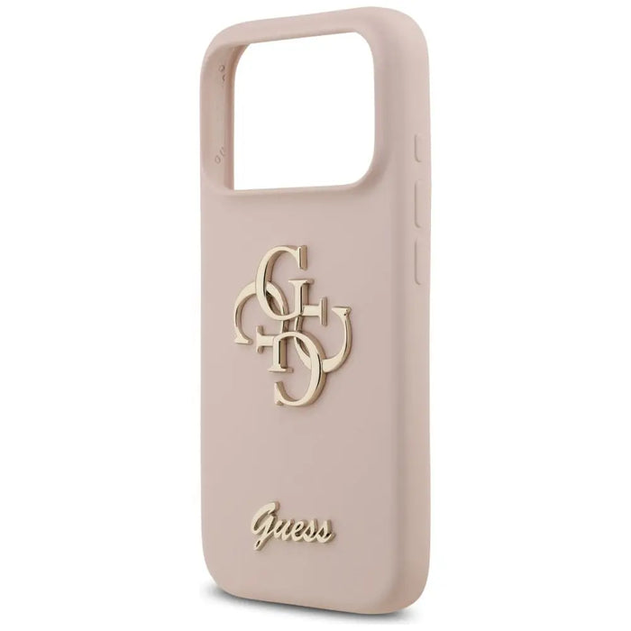 Guess Silicone Big 4G Script Case for iPhone 17 Pro - Pink - Cell phone cases and covers<<<HurtelXML
