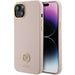 Guess Silicone Logo Strass 4G case for iPhone 15 - light pink - Cell phone cases and covers<<<HurtelXML