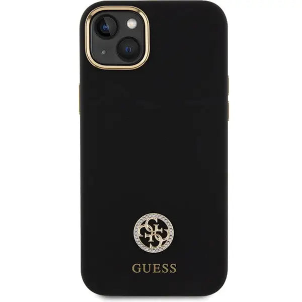 Guess Silicone Logo Strass 4G Case for iPhone 15 Plus / 14 Plus 6.7’’ - Black - Cell phone cases and covers<<<HurtelXML