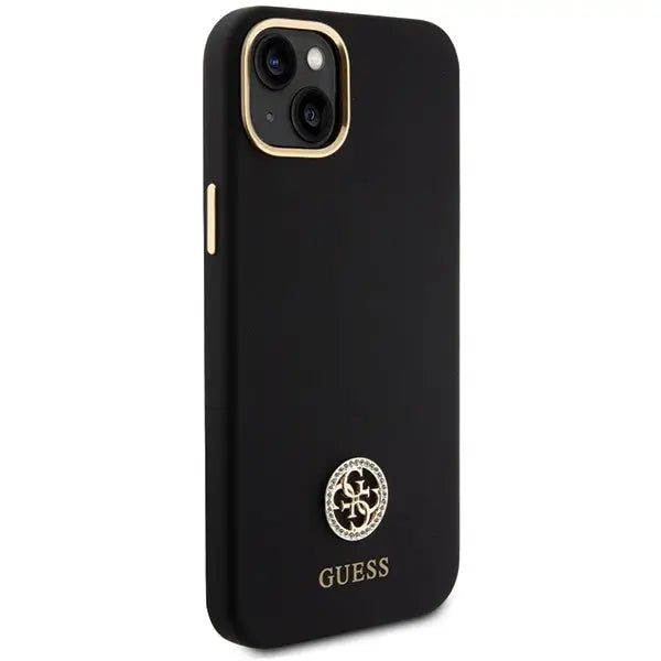 Guess Silicone Logo Strass 4G Case for iPhone 15 Plus / 14 Plus 6.7’’ - Black - Cell phone cases and covers<<<HurtelXML
