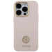 Guess Silicone Logo Strass 4G case for iPhone 15 Pro - light pink - Cell phone cases and covers<<<HurtelXML