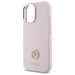 Guess Silicone Logo Strass 4G case for iPhone 16 - light pink - Cell phone cases and covers<<<HurtelXML