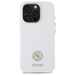 Guess Silicone Logo Strass 4G Case for iPhone 16 Pro Max - White - Cell phone cases and covers<<<HurtelXML