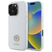 Guess Silicone Logo Strass 4G Case for iPhone 16 Pro Max - White - Cell phone cases and covers<<<HurtelXML