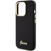 Guess Silicone Script Metal Logo & Frame case for iPhone 15 Pro - black - Cell phone cases and covers<<<HurtelXML