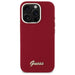 Guess Silicone Script Metal Logo iPhone 16 Pro Case - Pink - Cell phone cases and covers<<<HurtelXML