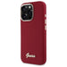 Guess Silicone Script Metal Logo iPhone 16 Pro Case - Pink - Cell phone cases and covers<<<HurtelXML