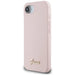 Guess Silicone Script Metal Logo MagSafe iPhone 16e Case - Pink - Cell phone cases and covers<<<HurtelXML