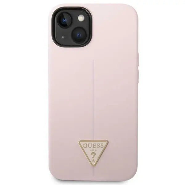 Guess Silicone Triangle Case for iPhone 14 6.1’’ - Purple - Cell phone cases and covers<<<HurtelXML