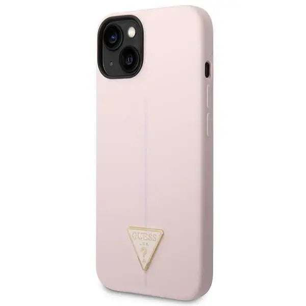 Guess Silicone Triangle Case for iPhone 14 6.1’’ - Purple - Cell phone cases and covers<<<HurtelXML
