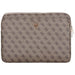 Guess Sleeve 4G Zipper Pocket Triangle Logo 14’’ Laptop Bag - Brown - Laptop bags<<<HurtelXML