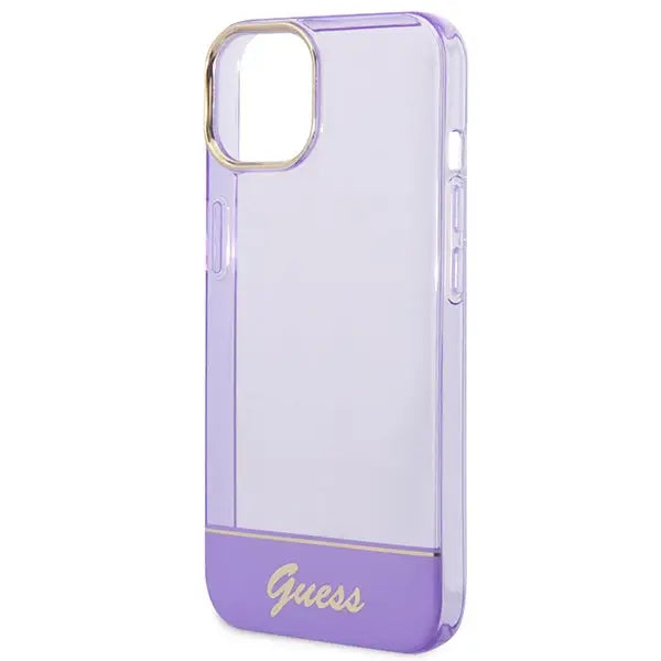 Guess Translucent iPhone 14 6.1’’ Case - Purple - Cell phone cases and covers<<<HurtelXML