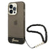 Guess Translucent Pearl Strap Case for iPhone 14 Pro - Black - Cell phone cases and covers<<<HurtelXML