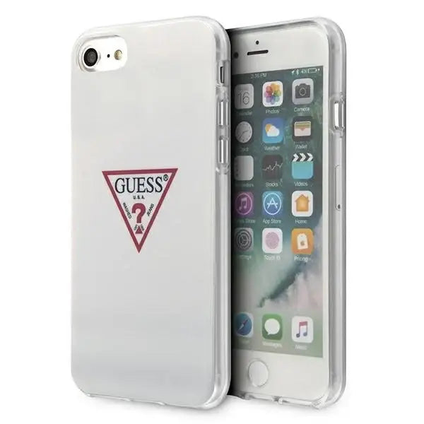 Guess Triangle Collection case for iPhone 7 / 8 / SE 2020 / SE 2022 - white - Cell phone cases and covers<<<HurtelXML