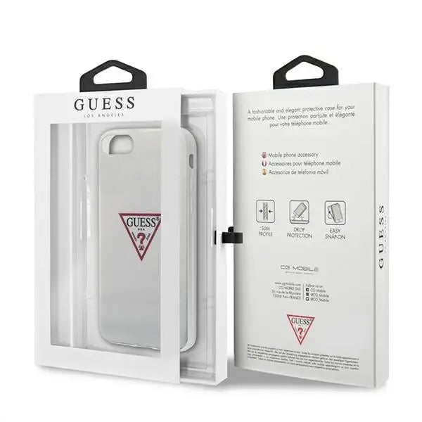 Guess Triangle Collection case for iPhone 7 / 8 / SE 2020 / SE 2022 - white - Cell phone cases and covers<<<HurtelXML