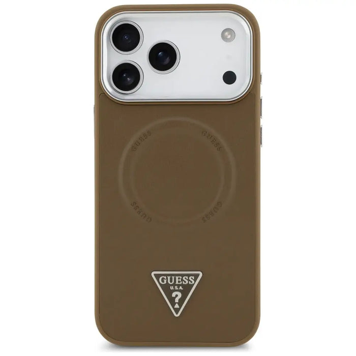 Guess Triangle Logo MagSafe case for iPhone 17 Pro - brown - Cell phone cases and covers<<<HurtelXML