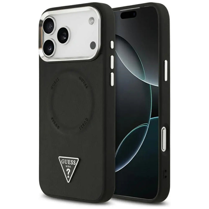 Guess Triangle Logo MagSafe Case for iPhone 17 Pro Max - Black - Cell phone cases and covers<<<HurtelXML