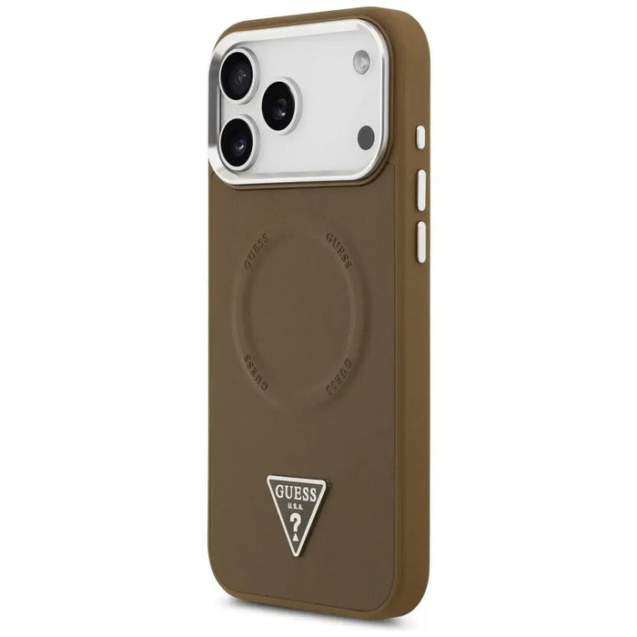 Guess Triangle Logo MagSafe case for iPhone 17 Pro Max - brown - Cell phone cases and covers<<<HurtelXML