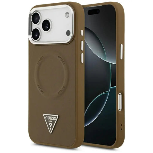 Guess Triangle Logo MagSafe case for iPhone 17 Pro Max - brown - Cell phone cases and covers<<<HurtelXML