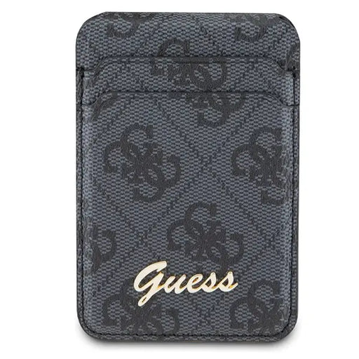 Guess Wallet Card Slot Stand GUWMSHG4SHK case - black MagSafe 4G Classic Logo - Cell phone cases and covers<<<HurtelXML