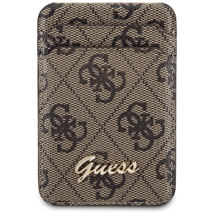 Guess Wallet Card Slot Stand GUWMSHG4SHW case - brown MagSafe 4G Classic Logo - Cell phone cases and covers<<<HurtelXML