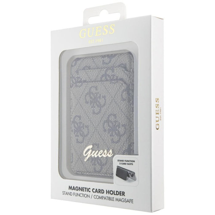 Guess Wallet Card Slot Stand GUWMSHG4SHW case - brown MagSafe 4G Classic Logo - Cell phone cases and covers<<<HurtelXML