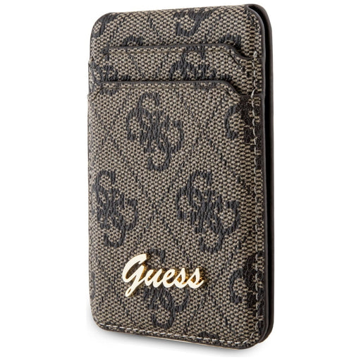 Guess Wallet Card Slot Stand GUWMSHG4SHW case - brown MagSafe 4G Classic Logo - Cell phone cases and covers<<<HurtelXML