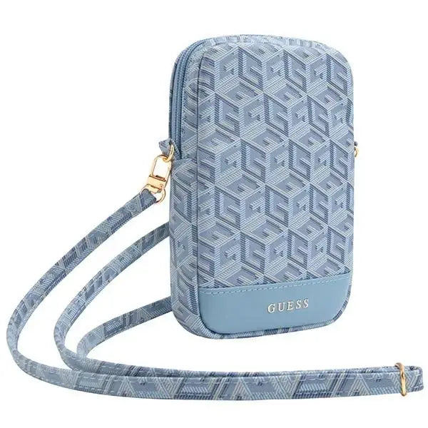 Guess Zip GCube Bottom Stripe phone bag - blue - Others<<<HurtelXML