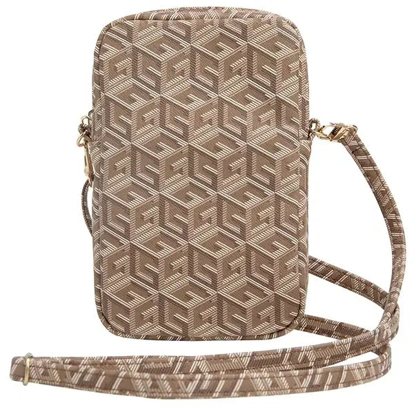 Guess Zip GCube Bottom Stripe phone bag - brown - Others<<<HurtelXML
