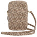 Guess Zip GCube Bottom Stripe phone bag - brown - Others<<<HurtelXML