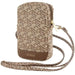 Guess Zip GCube Bottom Stripe phone bag - brown - Others<<<HurtelXML