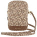 Guess Zip GCube Bottom Stripe phone bag - brown - Others<<<HurtelXML