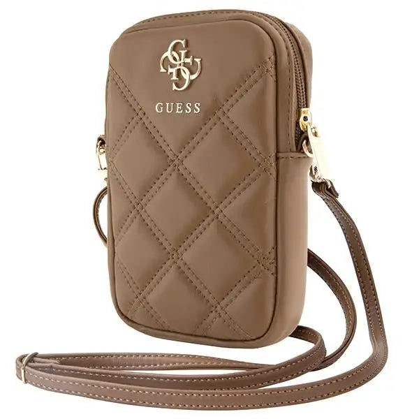 Guess Zip Quilted 4G bag - brown - Laptop bags<<<HurtelXML