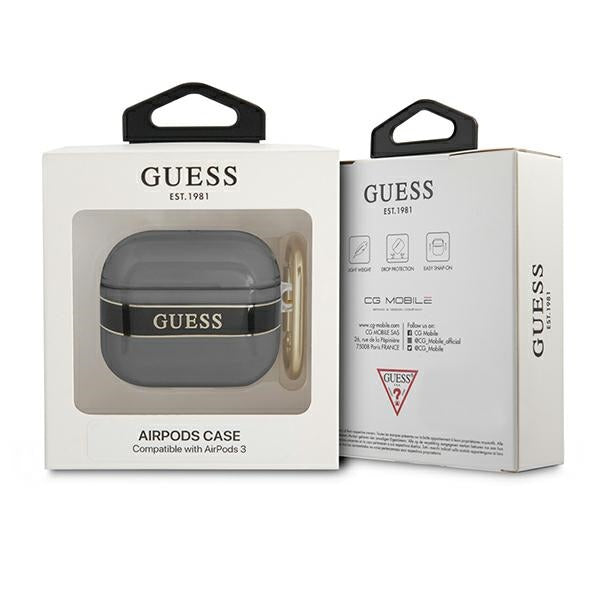 Guess GUA3HHTSK AirPods 3 cover black/black Strap Collection