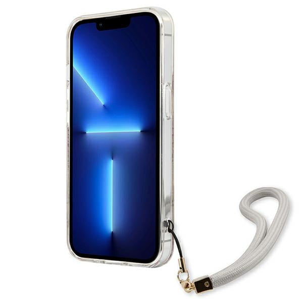 Guess GUHCP13SHFLSD iPhone 13 mini 5.4" gold/gold hardcase Flower Strap