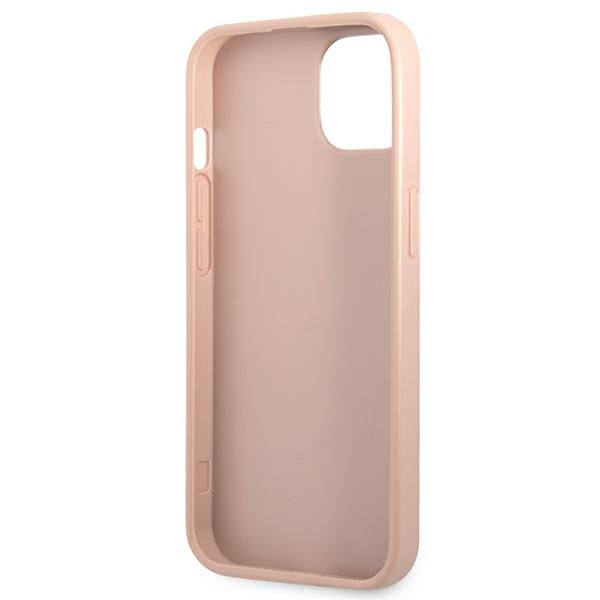 Guess GUHCP13SPSATLP iPhone 13 mini 5.4" pink/pink hardcase SaffianoTriangle Logo