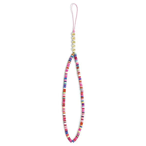 Guess pendant GUSTGMPP Phone Strap multicolor pink/multicolor pink Heishi Beads