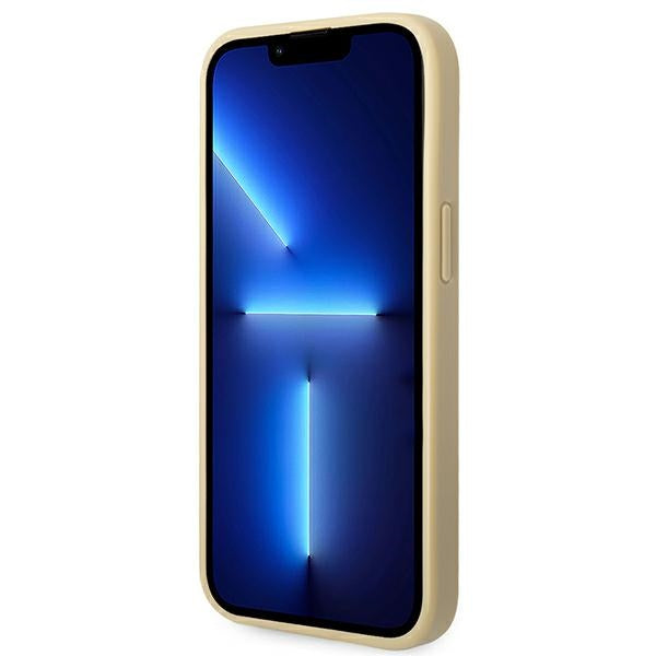 Guess Glitter Script Case for iPhone 14 Plus - Gold