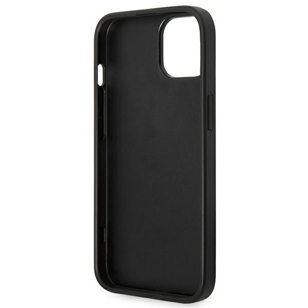 Guess Saffiano Strap Case for iPhone 14 Plus - Black
