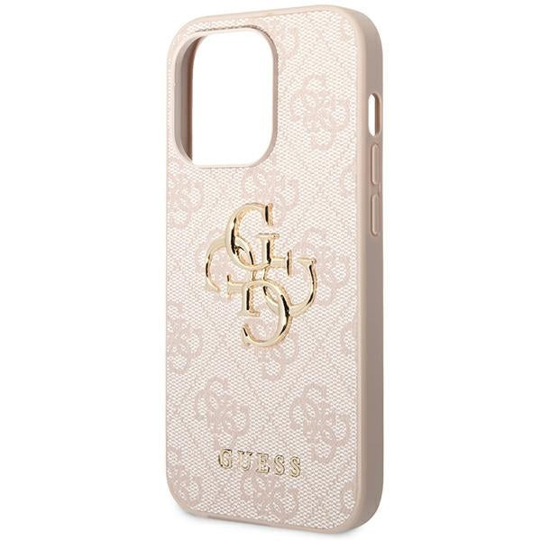 Guess GUHCP14L4GMGPI iPhone 14 Pro 6.1" pink/pink hardcase 4G Big Metal Logo