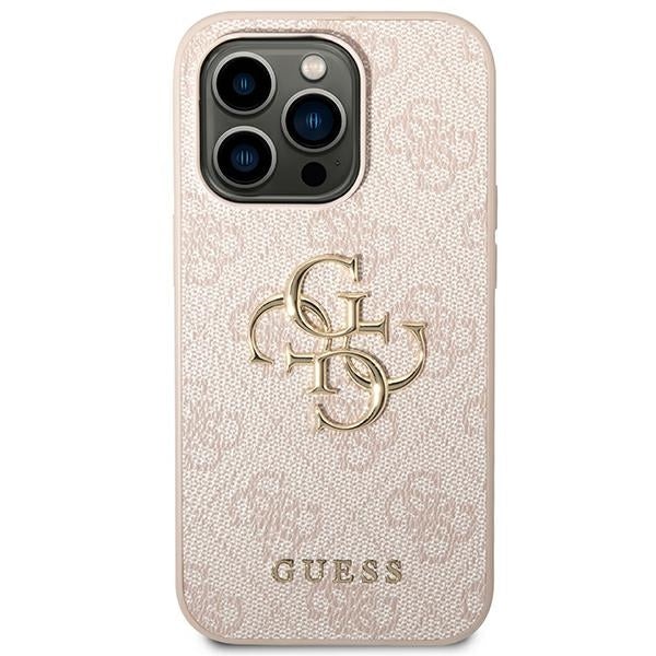 Guess GUHCP14X4GMGPI iPhone 14 Pro Max 6.7" pink/pink hardcase 4G Big Metal Logo