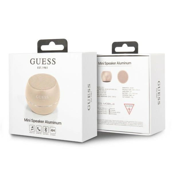 Guess Bluetooth speaker GUWSALGED Speaker mini gold / gold