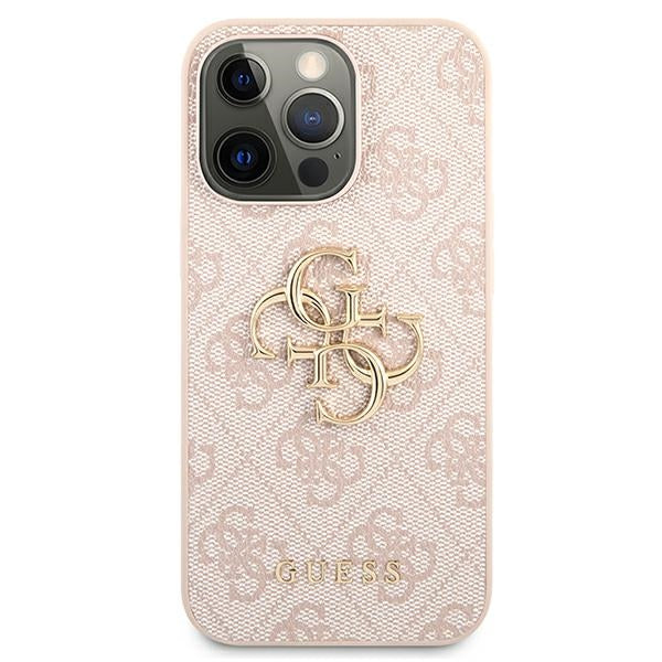 Guess GUHCP13X4GMGPI iPhone 13 Pro Max 6.7" pink/pink hardcase 4G Big Metal Logo