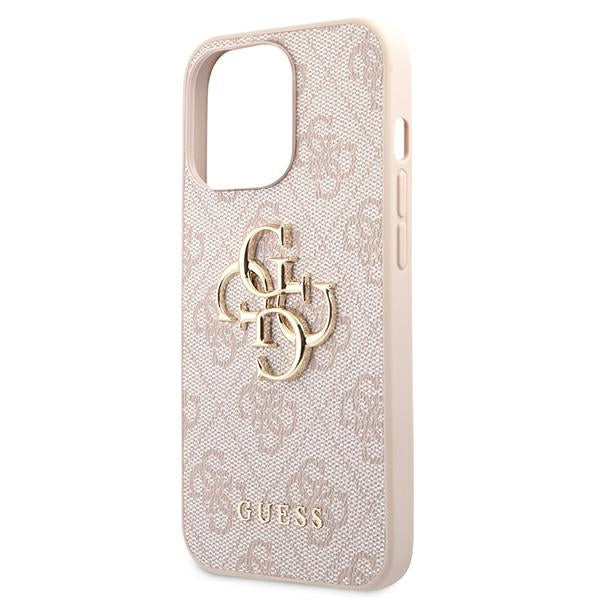 Guess GUHCP13X4GMGPI iPhone 13 Pro Max 6.7" pink/pink hardcase 4G Big Metal Logo