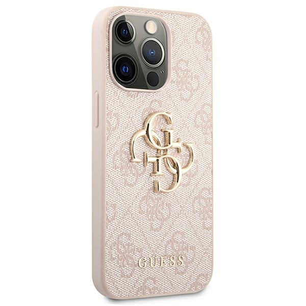 Guess GUHCP13X4GMGPI iPhone 13 Pro Max 6.7" pink/pink hardcase 4G Big Metal Logo