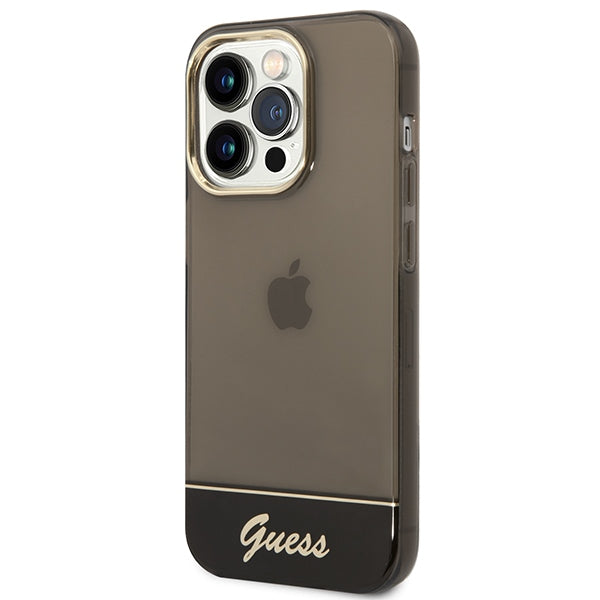 Guess GUHCP14LHGCOK iPhone 14 Pro 6.1 &quot;black / black hardcase Translucent