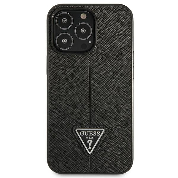 Guess GUHCP14LPSATLK iPhone 14 Pro 6.1&quot; black/black hardcase SaffianoTriangle Logo