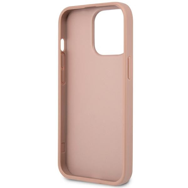 Guess GUHCP14LPSATLP iPhone 14 Pro 6.1 "pink / pink hardcase SaffianoTriangle Logo