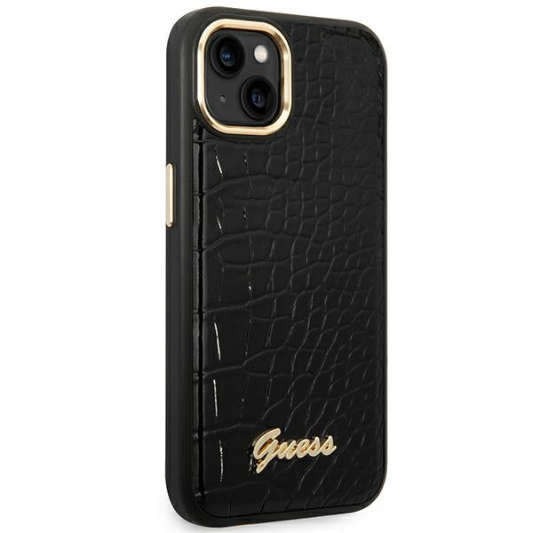 Guess GUHCP14MHGCRHK iPhone 14 Plus 6.7 "black / black hardcase Croco Collection