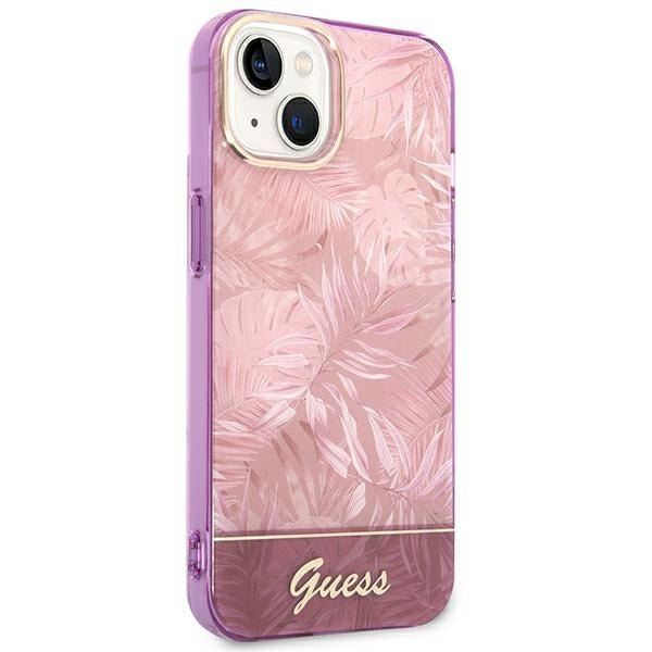 Guess GUHCP14MHGJGHP iPhone 14 Plus 6.7 "pink / pink hardcase Jungle Collection